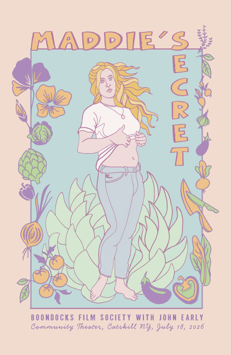 Promo Poster for Maddie's Secret featuring Q&A with John Early